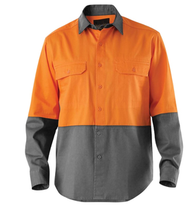 Camisa de Trabajo de Seguridad de Manga Larga Reflectante y Resistente al Fuego para Hombre - Product Image 5