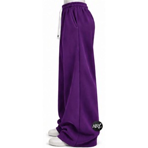 Embroidery Running Oversized manufacturer customized wholesale high quality <b>flare</b> joggers Windbreaker breathable <b>trouser</b> pants - Product Image 2