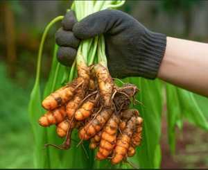 Cúrcuma Fresca Entera Cruda de Primera Calidad, Raíces Naturales para Cocinar, Procesamiento de Alimentos, Suministro de Especias al por Mayor - Product Image 2