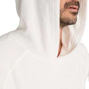 Sudadera con capucha de lana bordada personalizada para invierno, con algodón orgánico de secado rápido y transpirable para hombre, con bordado desgastado. - Product Image 5