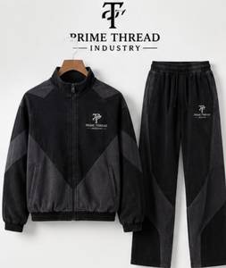 Conjunto Deportivo de Fábrica Directa para Hombre, Sudadera con Capucha Estilo Vintage Lavado, Conjunto Unisex 2 en 1, Chándal de Moda para Exteriores con Lavado Ácido - Product Image 5
