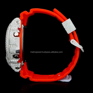 นาฬิกา DW 6900 รุ่นแท้ ตัวเรือนหล่อขึ้นรูป ขอบหน้าปัดถอดออกได้ เพชรโมอิสซาไนต์ VVS 1 นาฬิกาโมอิสซาไนต์ฝังเพชรเต็มเรือน - Product Image 4