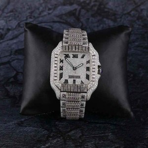 Iced Out Diamond Moissanite <b>Watches</b> Sapphire <b>Case</b> Japanese Automatic Mechanical Wrist <b>Watches</b> for Men - Product Image 5