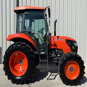 Tractor de orugas Kubota M6060 usado de 40HP con cargador frontal, cabina, motor y bomba de alta precisión, ahora en stock para la venta - Product Image 1