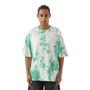 T-shirts vierges personnalisables pour hommes en 100 % coton, col rond, manches courtes, coupe oversize, écologiques, respirants, tissu 240g – Vente en gros - Product Image 3