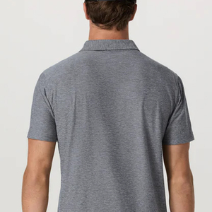 เสื้อยืดโลโก้ Modern Men ดีไซน์ปกพับได้ สวมใส่สบายและทันสมัยสำหรับคอลเลคชั่นฤดูร้อน / ดีไซน์สีพื้นพร้อมโลโก้ - Product Image 6