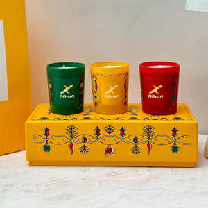 Vela aromática AIKUN de lujo con cera de soja, etiqueta personalizada, caja personalizada y vaso personalizado para el hogar, dormitorio, oficina, hotel, spa, Ramadán, regalo de boda - Product Image 4