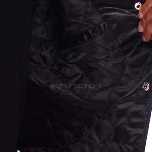 Veste d'hiver en soie haut de gamme pour homme avec col montant et logo frontal, vêtement d'extérieur décontracté respirant et écologique à manches longues - Product Image 5