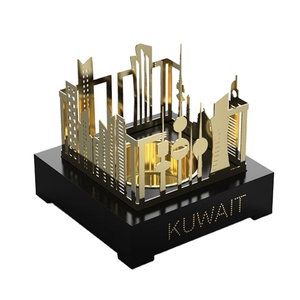 Kuwait Skyline Mabkhara Incense Burner Arabic Bukhoor <b>Holder</b> Islamic Home Decor National Day Gift Modern Table Ornament - Product Image 1