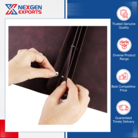 Nexgen Exports, fabricant de confiance, couverture de menu en cuir PU avec logo personnalisé et OEM/ODM pour restaurants et hôtels