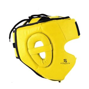 Protège-tête de boxe et de kickboxing en cuir personnalisé, léger, respirant et réglable pour l'entraînement et le sparring 2026 - Product Image 3