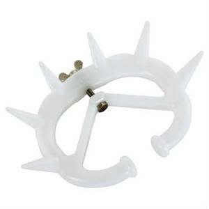 Premium White Plastic Calf Weaner Nose <b>Ring</b> with Spikes - <b>Stress</b> Free Anti Suckling Weaning Tool for Cattle & Dairy Calves - Product Image 3