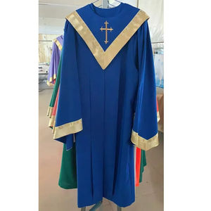 Étole de prêtre personnalisée en brocart de qualité supérieure, broderie artisanale, vente en gros de robes de clergé et de toges doctorales - Product Image 3