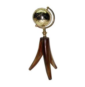 Globo de aluminio de alta calidad para decoración del hogar con base de metal, globo de metal decorativo de escritorio con artículo de artesanía india - Product Image 5