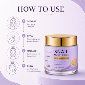 Crème Visage Bio en Gros à la Mucine d'Escargot avec Extraits Botaniques Hydratation Intense Éclaircissante OEM ODM Soins de la Peau - Product Image 4