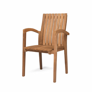 Ensemble de chaises de jardin en teck massif avec finition résistante aux intempéries, sièges confortables, structure robuste pour les espaces extérieurs - Product Image 1