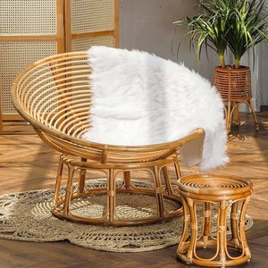 Confortable balcon extérieur jardin station balnéaire chaises paresseuses naturelles taille personnalisée loisirs rotin papasan chaise - Product Image 1