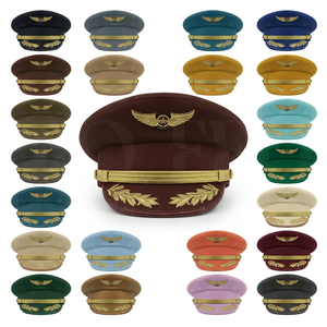 Whole Sale Apparel Uniform Accessory Manufacturer Peak Caps Outdoor Wool Polyester Blend All Season Custom Embroidery Design Cap - Product Image 1