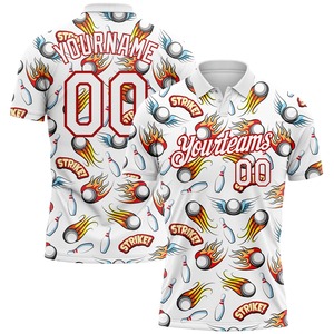 Professional Teamwear with Custom Graphics & Numbers | Sublimation <b>Bowling</b> Printed T-Shirts Supplier - Product Image 5