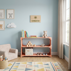 This 3 tier children's <b>shelf</b> is made from American <b>pine</b> plywood The material is durable and safe Made in Vietnam. - Product Image 5