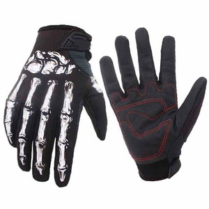 Guantes de Motocross con Cierre Seguro, Resistentes al Viento, de Verano, Dedos Completos, Palma de Cuero Sintético, Impresión Serigráfica, Agarre para Carreras de Motos - Product Image 4