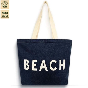 กระเป๋าผ้าเดนิมชายหาด ขนาด 50x39x15 ซม. รับทำโลโก้ตามสั่ง ขายส่ง OEM แบรนด์ส่วนตัว สั่งซื้อจำนวนมาก รุ่น SS07A-พร้อม - Product Image 1