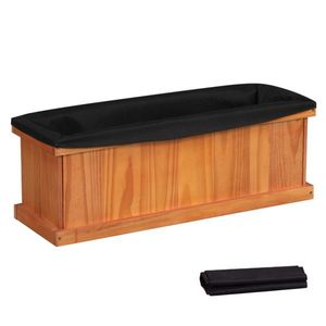 28\" X 9.5\" X 10\" Detachable Bottom Garden <b>Bed</b> Protective Coating <b>Pine</b> Planter for Herbs Flowers and Vegetables - Product Image 2