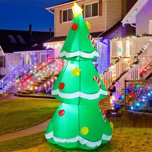 5 FT Christmas Inflatable <b>Outdoor</b> <b>Tree</b> Decorations with Built-in LEDs Yard Blow-Up Christmas Holiday Party Indo Xmas Decorations - Product Image 4