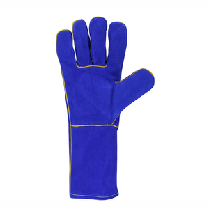 Gants de soudage en cuir, longs, résistants à la chaleur, de protection, robustes, pour soudeurs TIG MIG, équipement de protection individuelle (EPI), vente en gros OEM - Product Image 5
