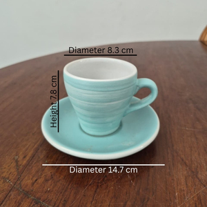 Modern Hotel/Restaurant Cappuccino Cup Customized Ceramic Glossy Finish <b>Microwave</b> Safe PC Material - Product Image 6