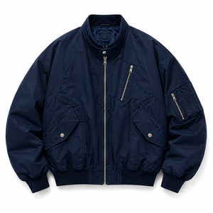 Private Label <b>Men's</b> Satin Finish Bomber <b>Jacket</b> Stylish Casual Outerwear for Modern Fashion Collections - Product Image 5