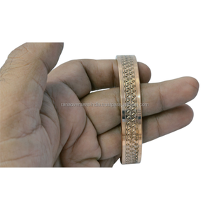 Brazalete Abierto Ajustable Hecho a Mano de Cobre Puro de Inspiración Vintage para Alivio del Dolor de Artritis Reumática - Product Image 5