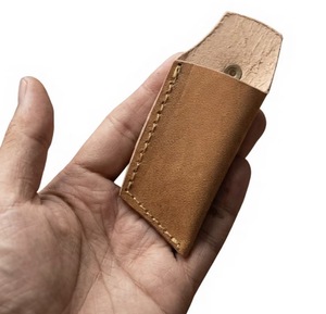 Couteau de chasse et de survie à lame fixe mini, pointe tombante, en acier Damas de qualité industrielle, fabriqué à la main, manche en bois OEM, facile à utiliser - Product Image 3