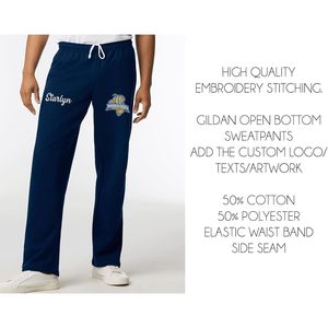 Pantalones Deportivos Personalizados para Hombre, Mezcla Gruesa, Abertura en el Bajo, con Bordado Personalizado, Modelo 18400, Opción de Agregar Logotipos y Textos - Product Image 2