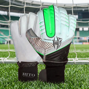 Guantes de Portero Profesionales con Logotipo Personalizado, Nuevo Diseño, Látex Alemán de Alta Calidad, Guantes de Portero Unisex Sostenibles en Venta - Product Image 3