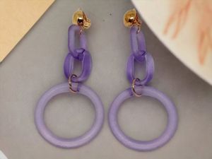 ต่างหูเรซิ่นทำมือขายส่ง เครื่องประดับแฟชั่นทันสมัยสำหรับผู้หญิง - Product Image 5