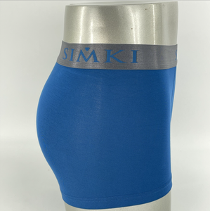 Calzoncillo deportivo azul Modal Spandex Elastano para hombre, cómodo, antibacteriano, transpirable, elástico, estampado, ropa interior personalizable - Product Image 4