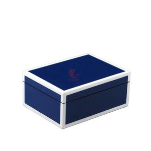 ถาดเสิร์ฟแลคเกอร์สีน้ำเงินทันสมัยถาดสี่เหลี่ยมผืนผ้าอเนกประสงค์สำหรับตกแต่งบ้านขายส่งจากเวียดนาม - Product Image 2