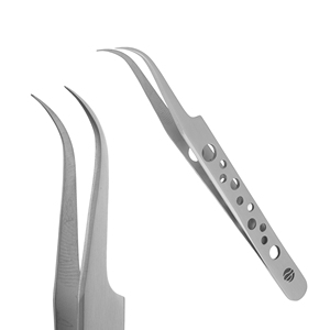 Eyelash Tweezers <b>Circling</b> Grip Lash Tools Stainless Steel Anti-Magnetic Durable Customization Available Stahlmann Pro Fine Tip - Product Image 2