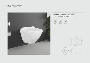 สุขภัณฑ์แบบแขวนผนัง P-Trap - Product Image 1