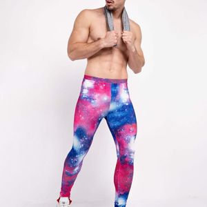 Leggings de sport sublimés 100 % haute qualité à séchage rapide pour hommes, nouvelle collection en gros, avec logo à la taille - Product Image 2