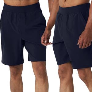 Pantalones cortos de rizo francés de algodón suave azul marino para hombre transpirables personalizables con servicio OEM - Product Image 2