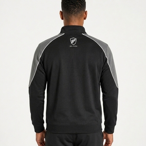 Nouveau design 2025 – Sweat-shirt demi-zip pour homme, couleur unie personnalisée, polaire Sherpa, idéal pour l'hiver (OEM) - Product Image 2