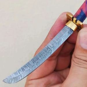 Cuchillo de Chef Personalizado Hecho a Mano Jexmoo con Acero de Damasco, Cuchillos de Cocina en Miniatura, Mango Hermoso, Regalo para Chef - Product Image 5