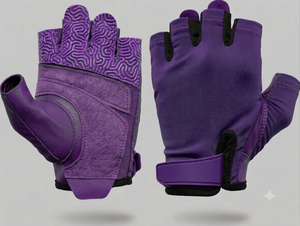Rhino Fitness Men's Half Finger <b>Weight</b> Lifting Gym <b>Gloves</b> with Adjustable Wrist Strap Non-Slip Breathable Lightweight Windproof - Product Image 4