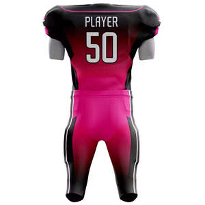 Conjunto de Uniforme de Fútbol Americano Sublimado Personalizado al por Mayor, Jersey Transpirable y Pantalón Integrado - Product Image 3