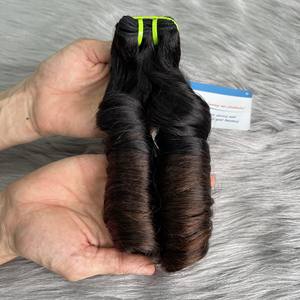 Artículo popular Extensiones de cabello Precio al por mayor Paquetes de extensiones de cabello rizado de Primavera al vapor Proveedor de tejido de Vietnam Sin enredos - Product Image 1