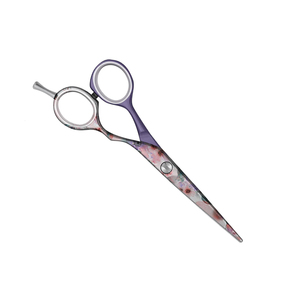 Tijeras de Peluquería MARI INSTRUMENT, Mango Morado con Diseño de Flor de Cerezo, Acero Alemán, Tijeras de Peluquería OEM - Product Image 5