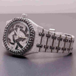 Reloj de Lujo Personalizable para Hombre, Estilo Hip Hop, con Diamantes Moissanite Reales, Chapado en Plata, Joyería Fina, Reloj Antiguo - Product Image 2