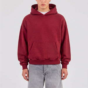 Sweat-shirts à strass les plus vendus en gros – Tenue décontractée avec logo personnalisé imprimé – Sweat-shirts à strass pour hommes - Product Image 1